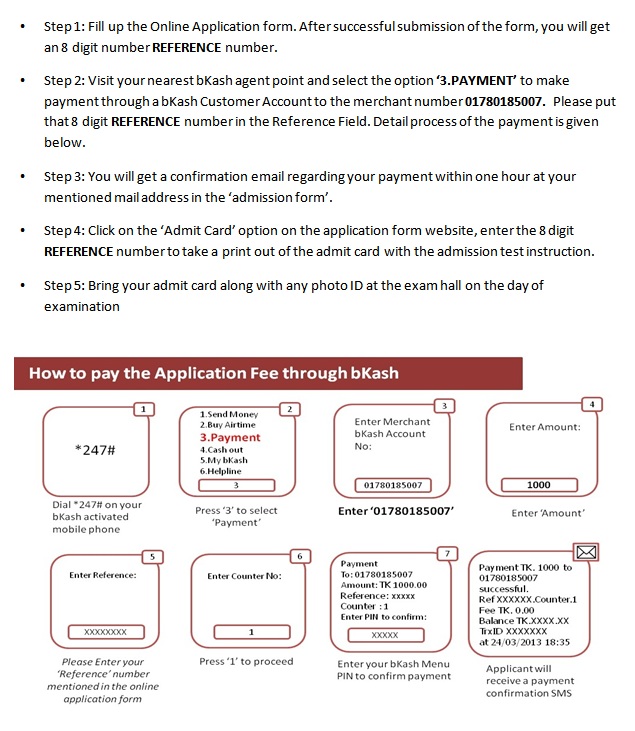 bKash Payment Instruction